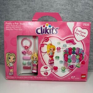 NEW VTG LEGO Clikits 7533 Pretty in Pink Jewels-n-More Girls Jewelry Fashion